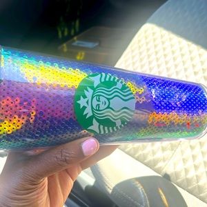 Brand navy blue sparking Starbucks tumbler